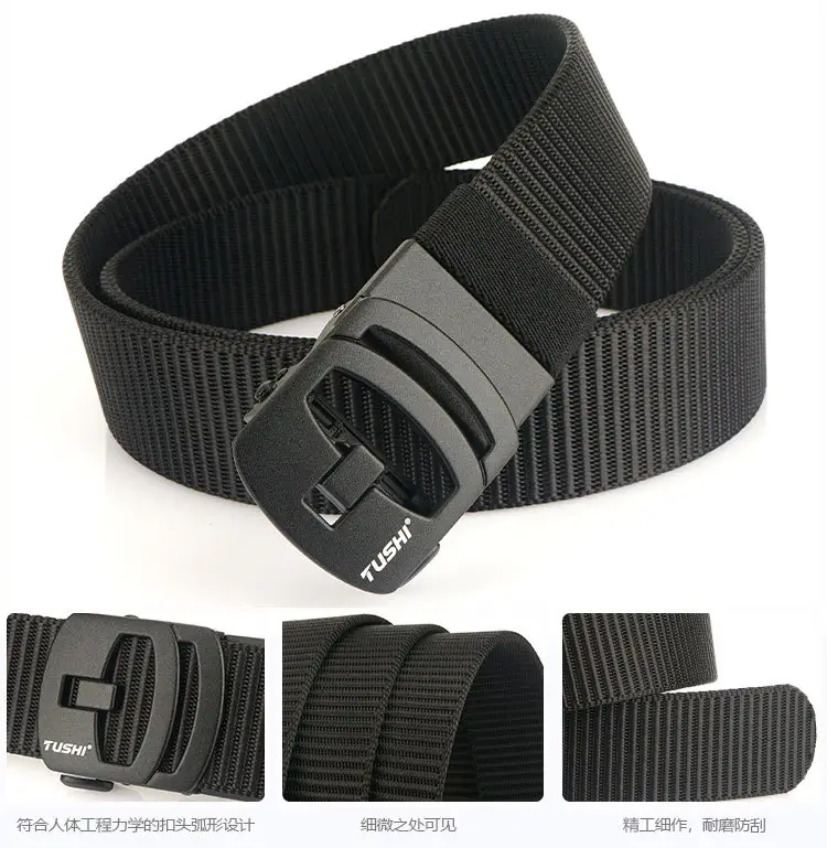 Nylon Belt with Toothless Buckle for Men — feature 14