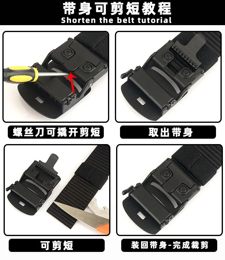 Nylon Belt with Toothless Buckle for Men — feature 17