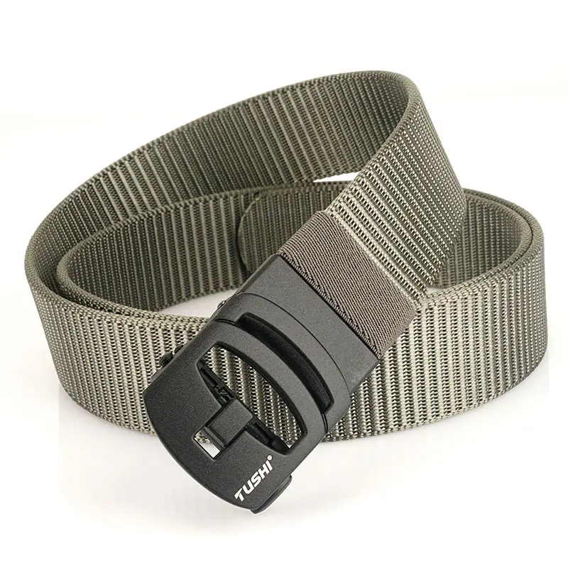 Nylon Belt with Toothless Buckle for Men - Image 5