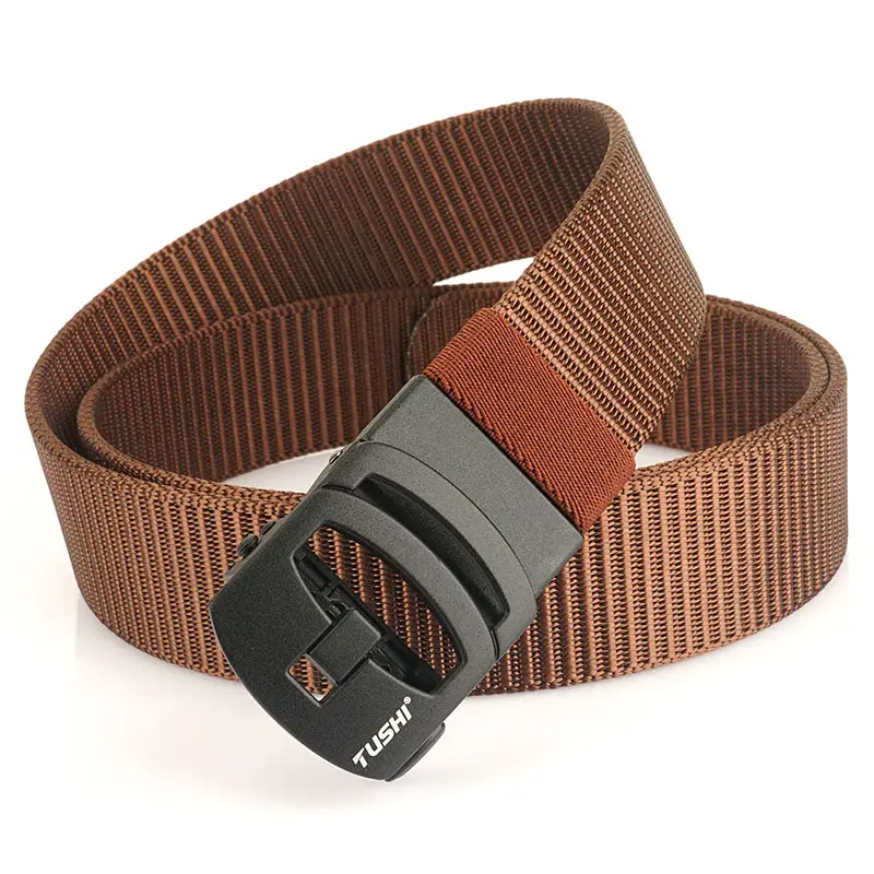 Nylon Belt with Toothless Buckle for Men - Image 6