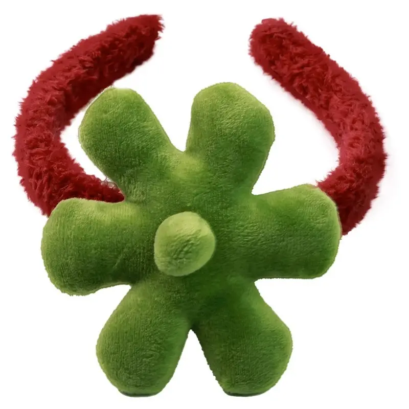 Red Fuzzy Straw Headband for Women High Pressure Hair Bundle