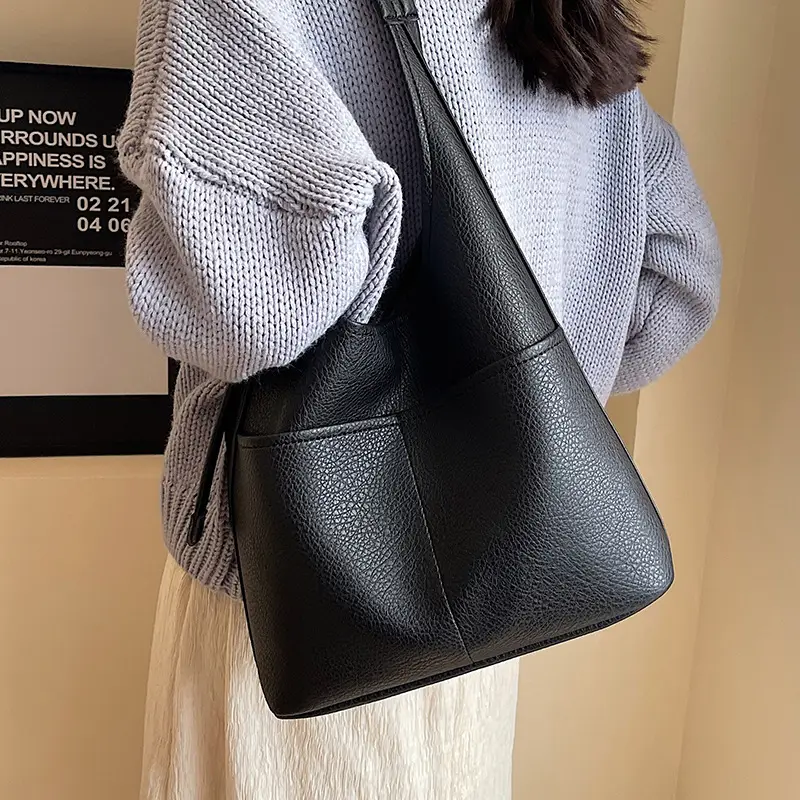 Brown Leather Shoulder Crossbody Bag for Women