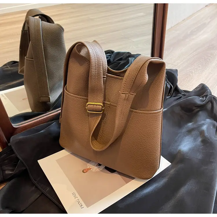 Brown Leather Shoulder Crossbody Bag for Women — feature 10