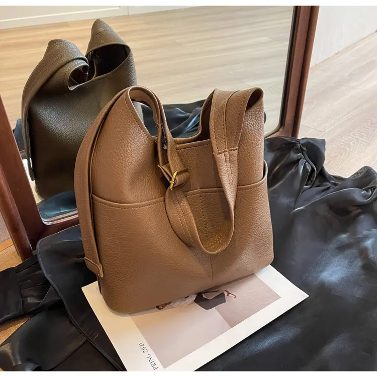 Brown Leather Shoulder Crossbody Bag for Women — feature 11