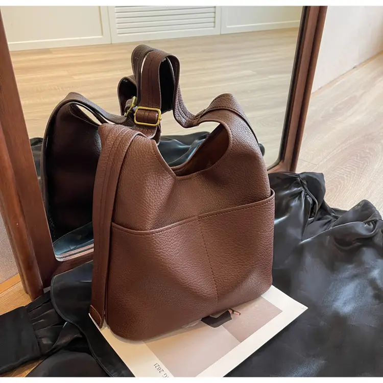 Brown Leather Shoulder Crossbody Bag for Women — feature 12