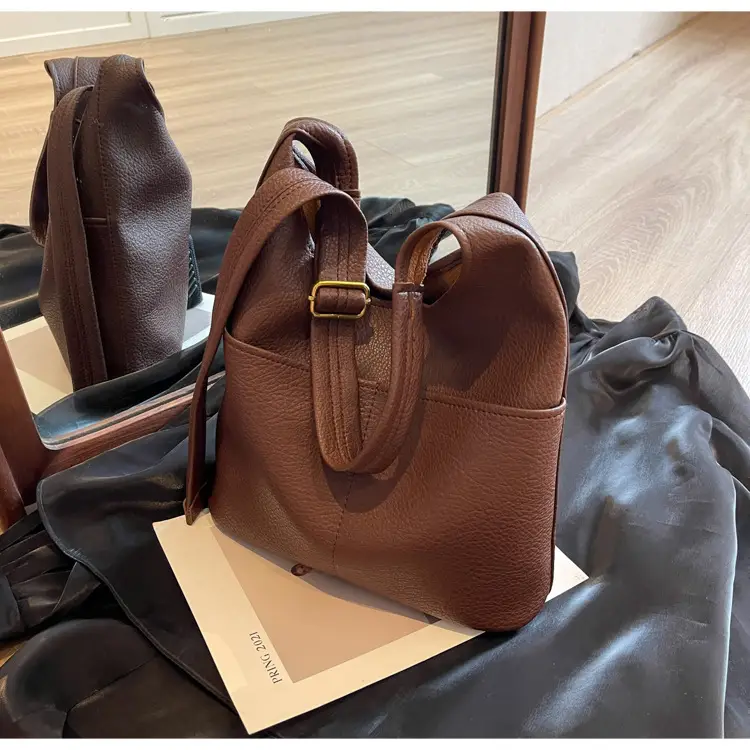 Brown Leather Shoulder Crossbody Bag for Women — feature 13