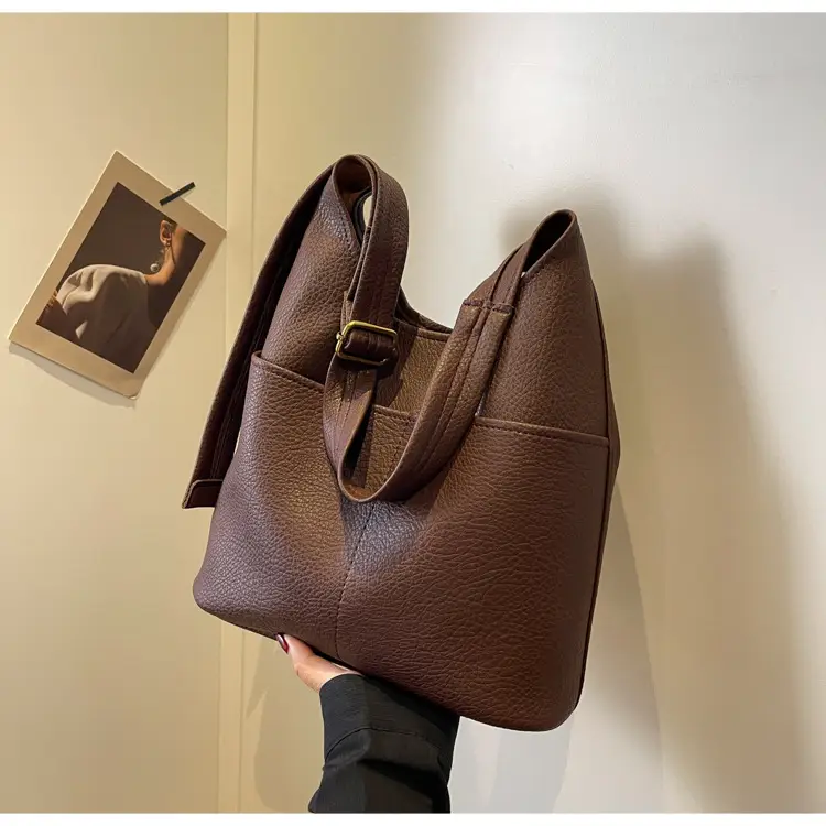Brown Leather Shoulder Crossbody Bag for Women — feature 17