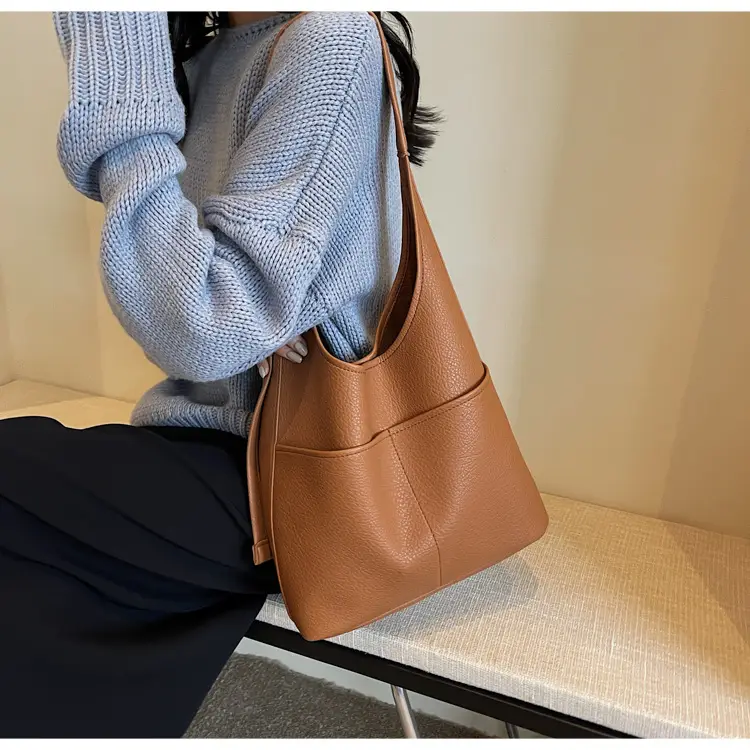 Brown Leather Shoulder Crossbody Bag for Women — feature 21