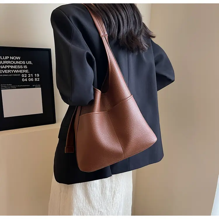 Brown Leather Shoulder Crossbody Bag for Women — feature 23
