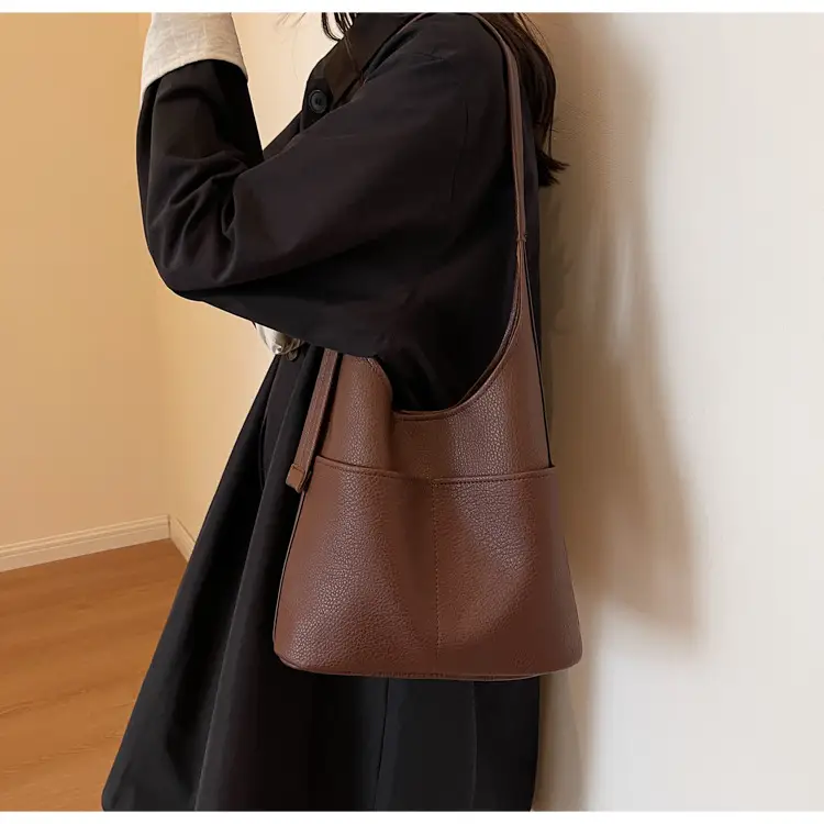 Brown Leather Shoulder Crossbody Bag for Women — feature 26