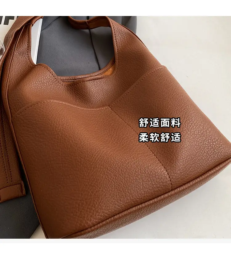 Brown Leather Shoulder Crossbody Bag for Women — feature 5