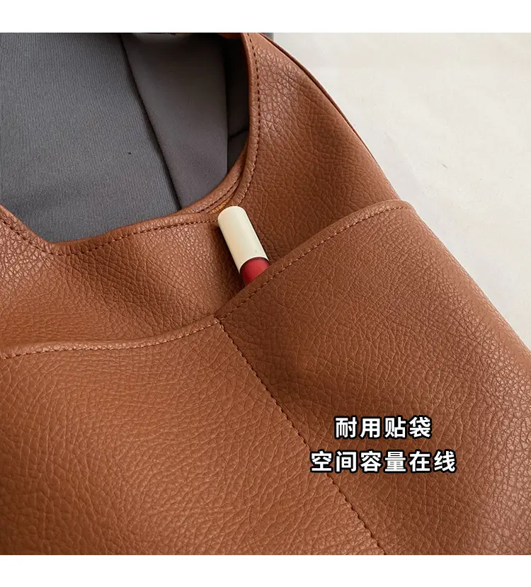 Brown Leather Shoulder Crossbody Bag for Women — feature 6