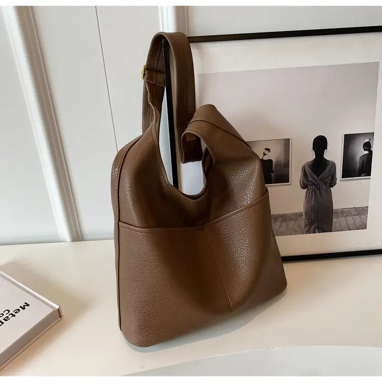 Brown Leather Shoulder Crossbody Bag for Women — feature 9