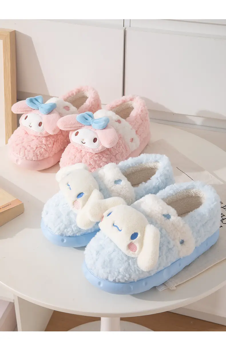 Nanbo wanmeildi cotton slippers winter cute girl heart indoor home genuine goods IP joint name Sanrio — feature 16