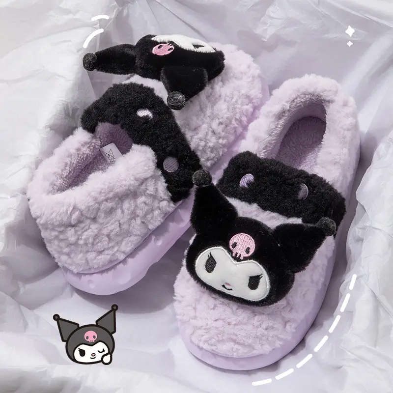 Nanbo wanmeildi cotton slippers winter cute girl heart indoor home genuine goods IP joint name Sanrio - Image 3