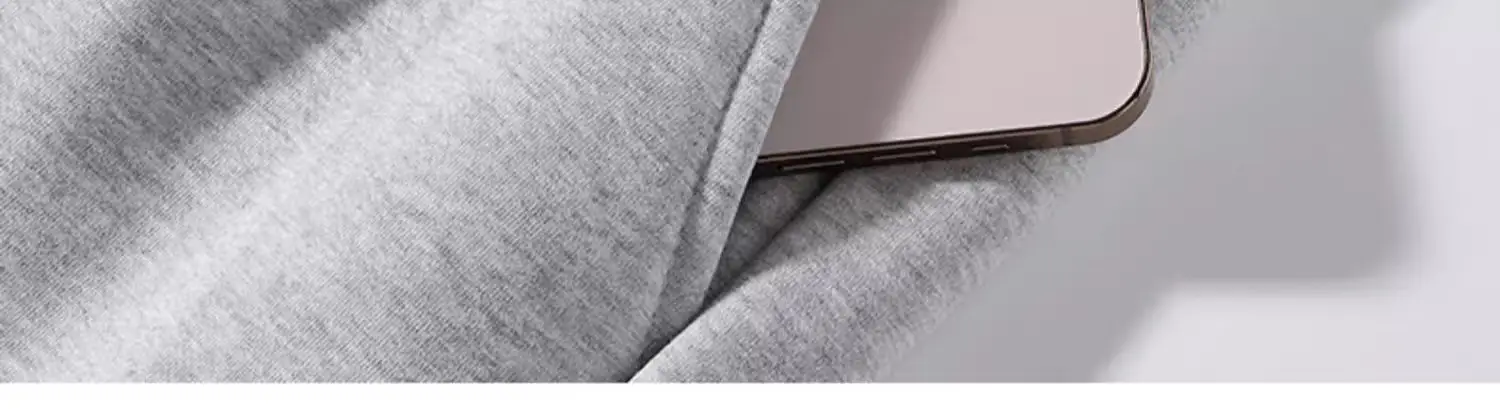 Men Fleece Lined Grey Ankle Tied Sweatpants — feature 14