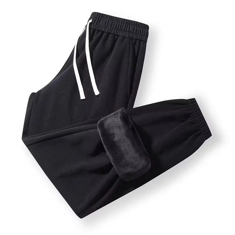 Men Fleece Lined Grey Ankle Tied Sweatpants — feature 28