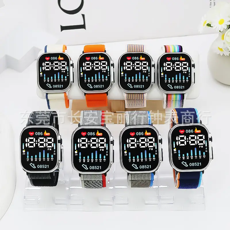 Black LED Digital Watch with Heart Monitor & 10086 Battery — feature 4