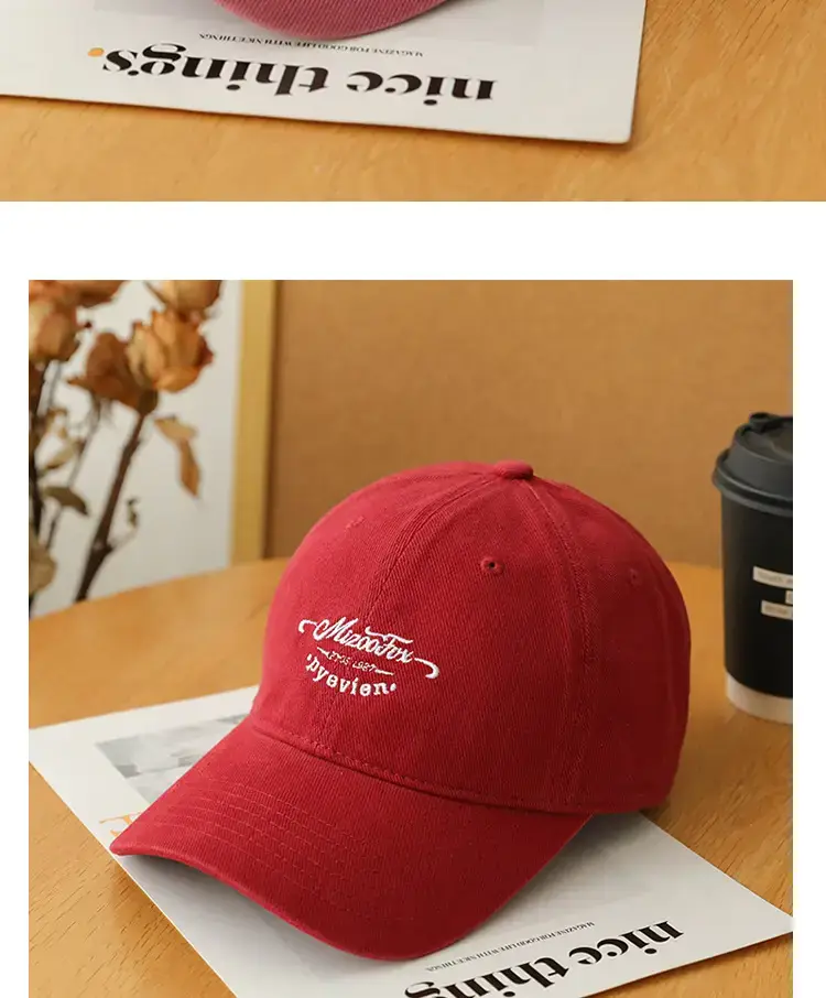 Men Women Beige Peak Cap Big Head Wide Brim — feature 14