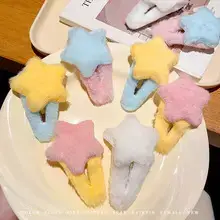Autumn Winter Plush Clip Hairpin for Girls — feature 1