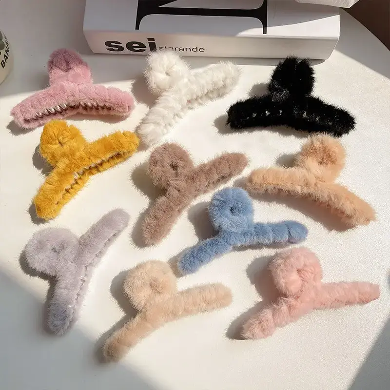 Autumn Winter Plush Clip Hairpin for Girls — feature 17