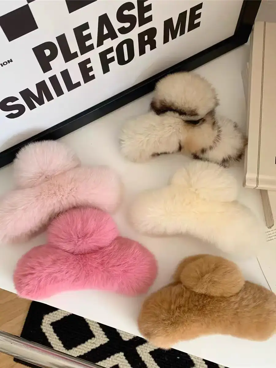 Autumn Winter Plush Clip Hairpin for Girls — feature 22