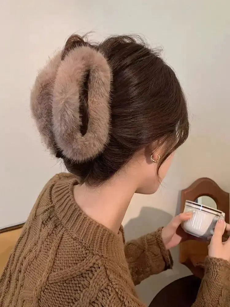 Autumn Winter Plush Clip Hairpin for Girls — feature 24