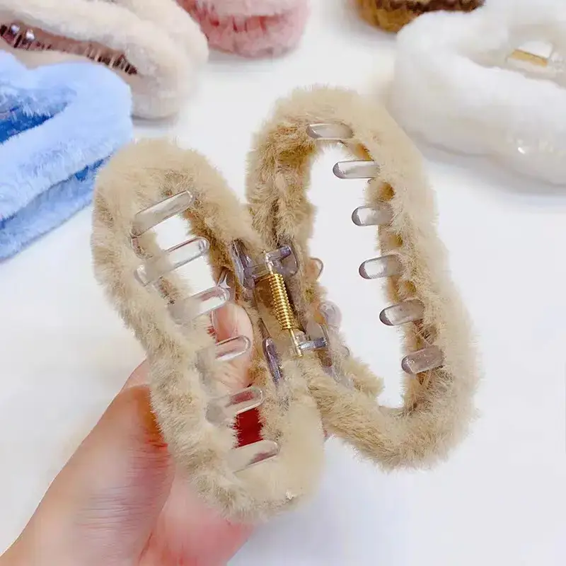Autumn Winter Plush Clip Hairpin for Girls — feature 26
