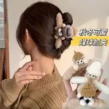 Autumn Winter Plush Clip Hairpin for Girls — feature 7