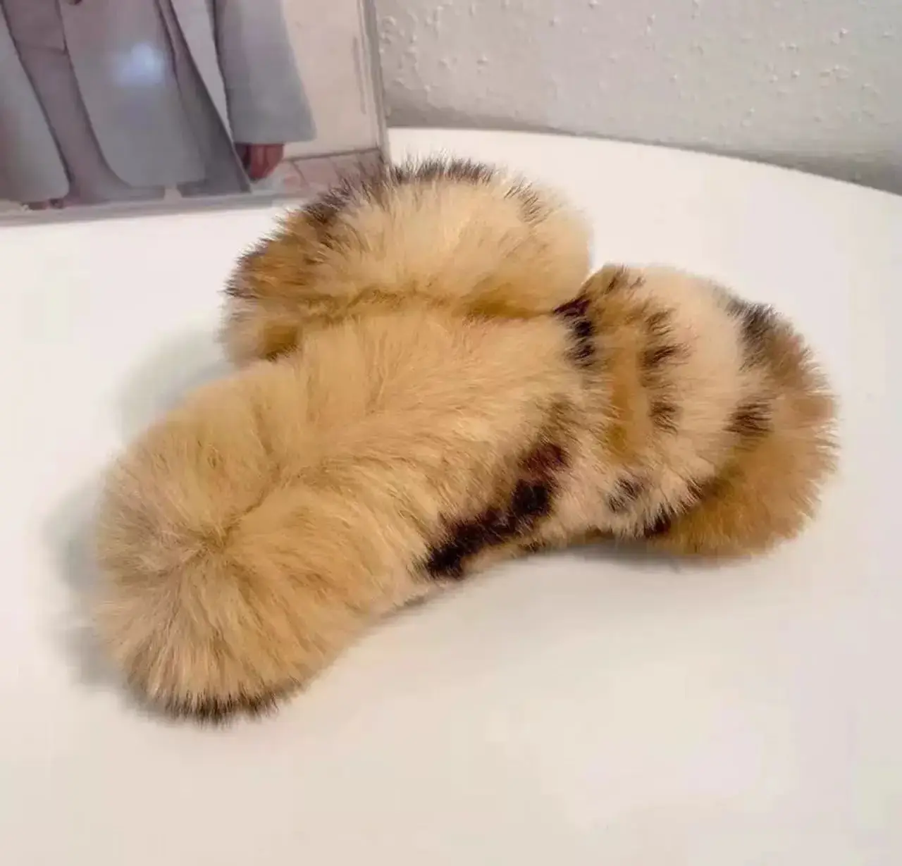 Autumn Winter Plush Clip Hairpin for Girls