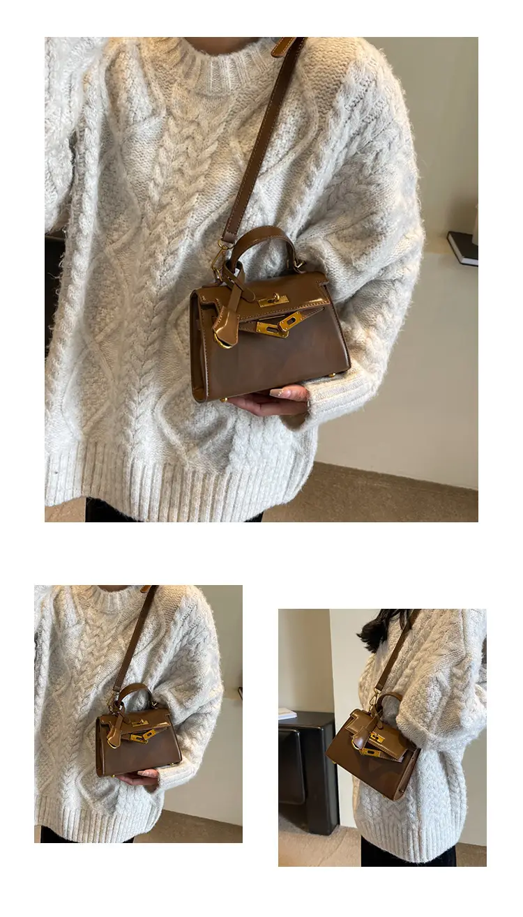 Women Retro Platinum Shoulder Bag 2023 Winter — feature 11