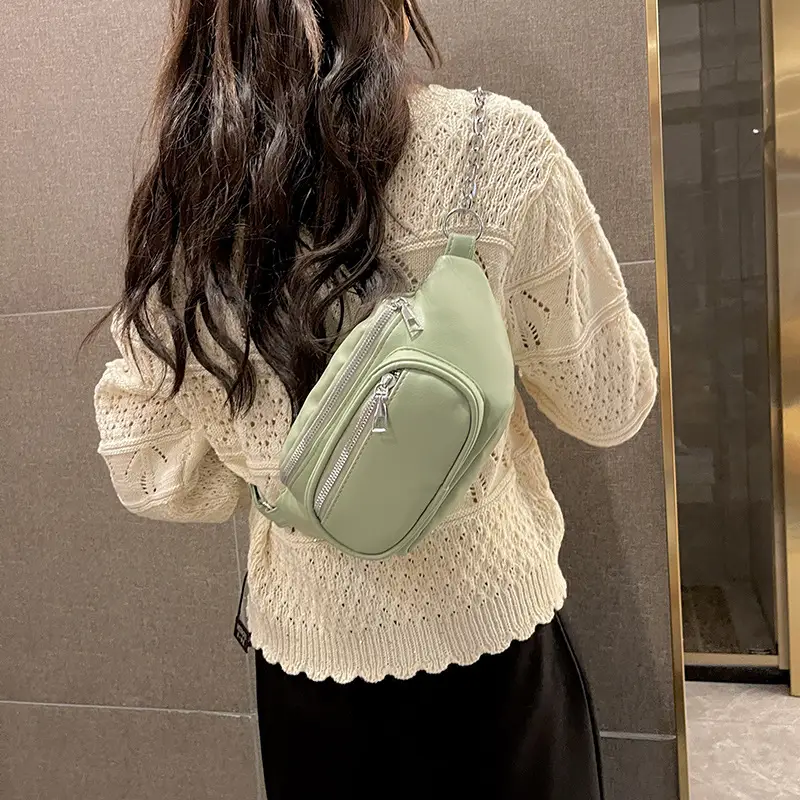 Women's Green Waist Crossbody Bag 2023 New Style - Image 8