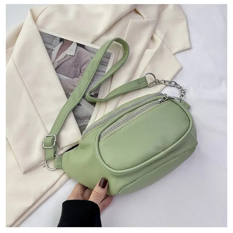 Women's Green Waist Crossbody Bag 2023 New Style — feature 28
