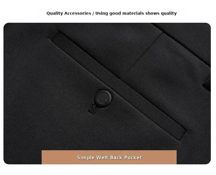 Men Black Stretch Knitted Pants Autumn Business Suit — feature 8