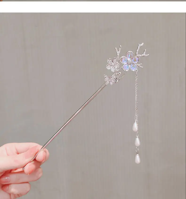 Elegant Crystal Tassel Hairpin for Women — feature 6