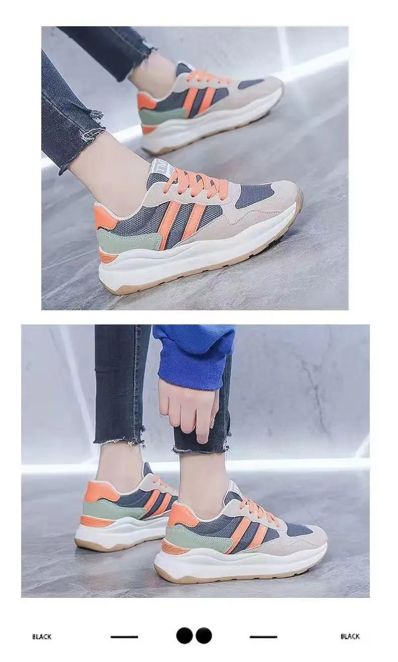 Autumn Style Sneakers, Trendy Thick-Soled Comfortable Flat Shoes, Women's Casual Lightweight Sports Sneakers Wholesale — feature 26