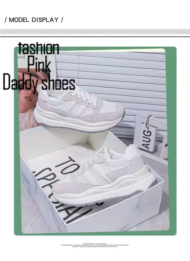 Autumn Style Sneakers, Trendy Thick-Soled Comfortable Flat Shoes, Women's Casual Lightweight Sports Sneakers Wholesale — feature 30