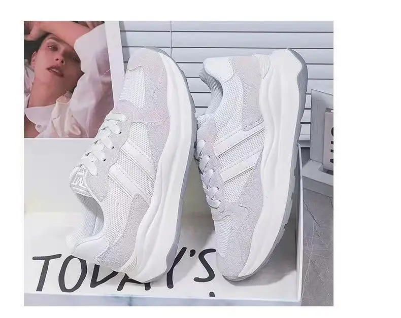 Autumn Style Sneakers, Trendy Thick-Soled Comfortable Flat Shoes, Women's Casual Lightweight Sports Sneakers Wholesale — feature 31