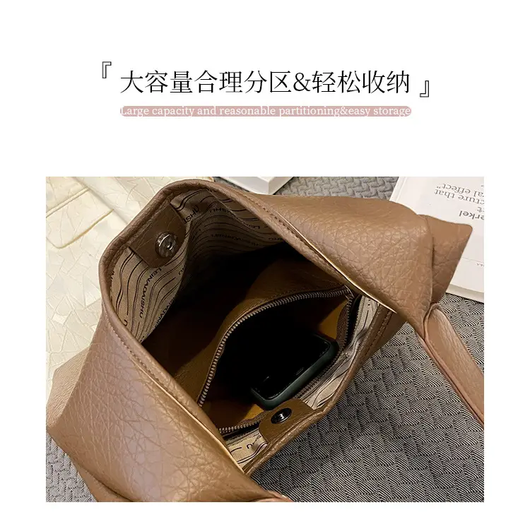 Textured Bucket Bag for Women Autumn 2026 — feature 15