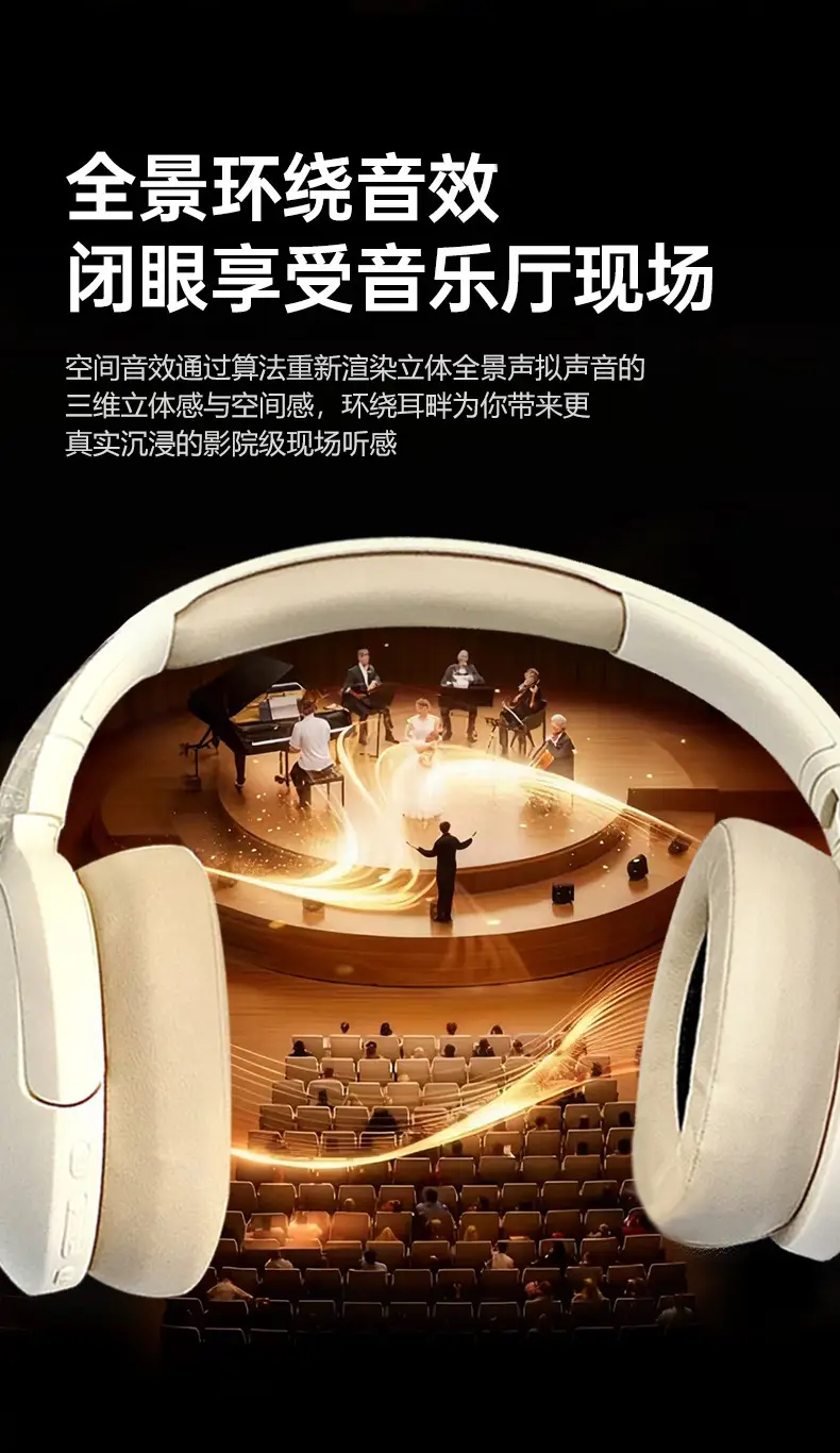True Wireless Over-Ear Bluetooth Headphones with High Sound Quality β feature 10