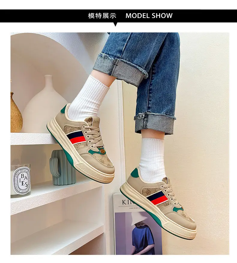 Women's Retro Casual Flat Sneakers Korean Style Comfortable — feature 24