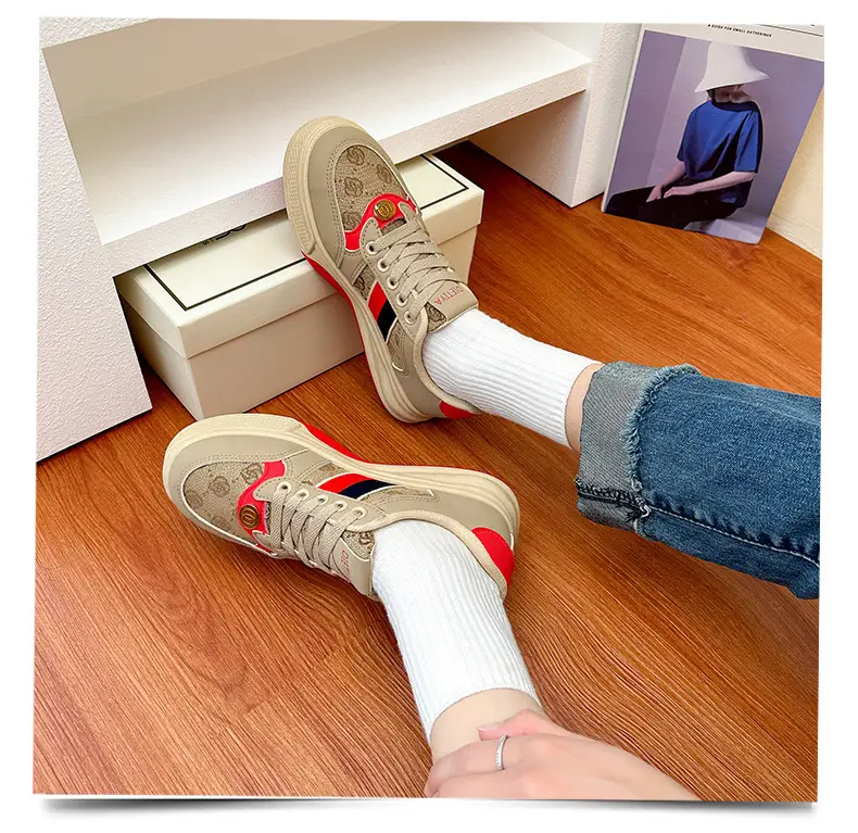 Women's Retro Casual Flat Sneakers Korean Style Comfortable — feature 30