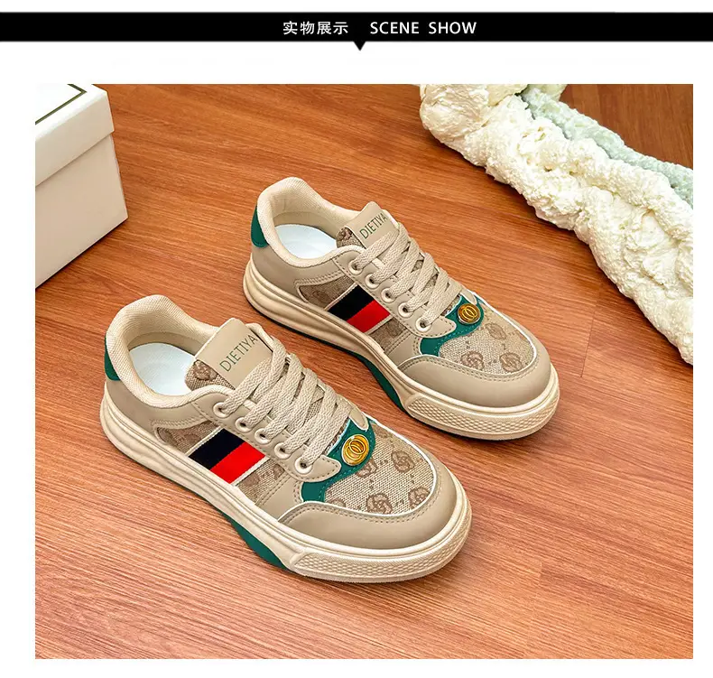 Women's Retro Casual Flat Sneakers Korean Style Comfortable — feature 34