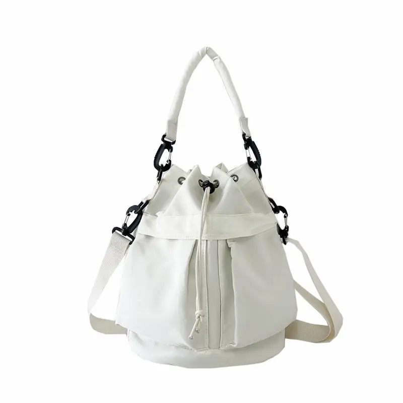 White Korean Style Shoulder Bag for Girls
