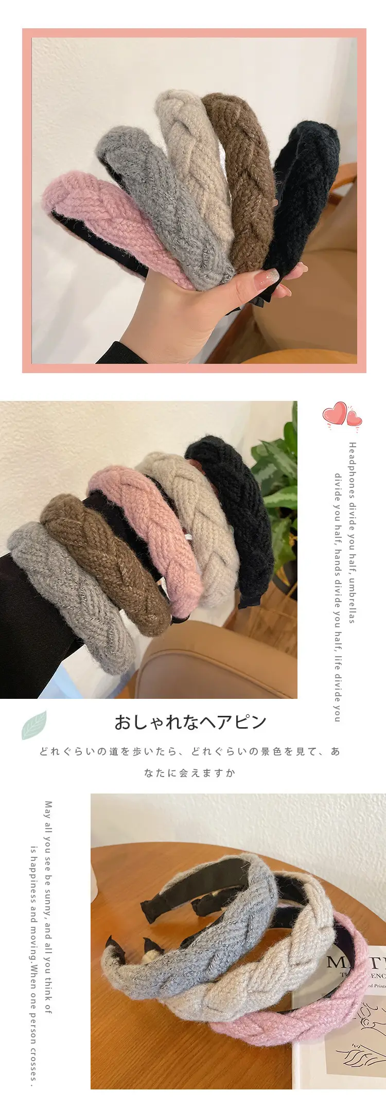 All-Matching Knitted Wool Twist Headbands for Women — feature 6