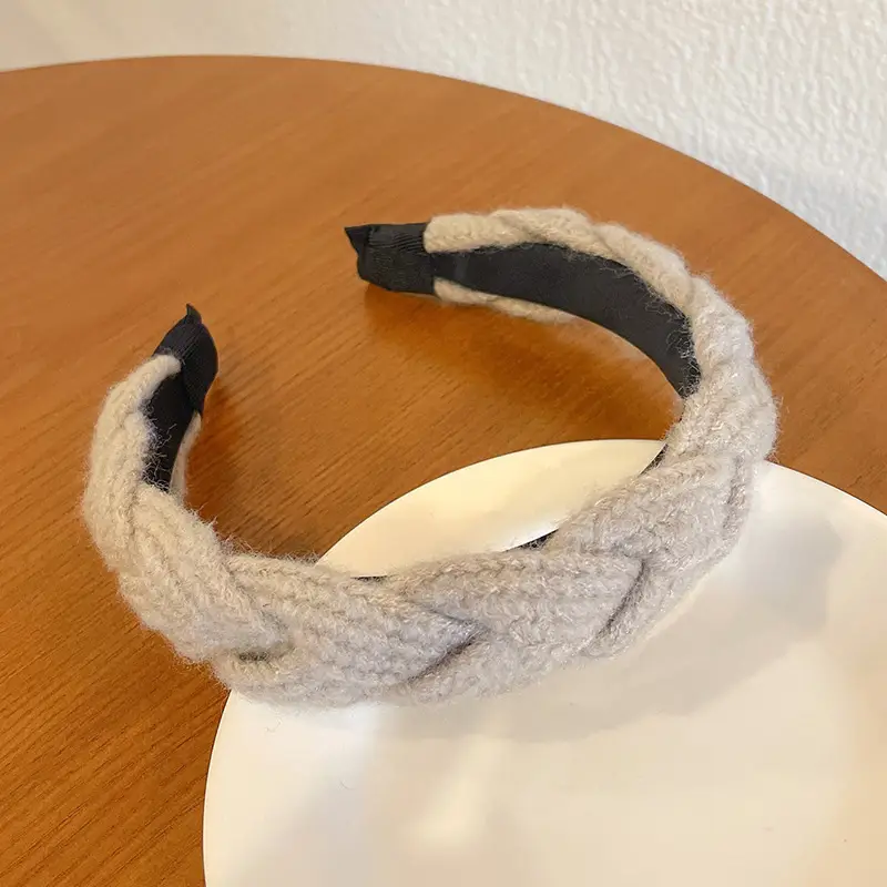 All-Matching Knitted Wool Twist Headbands for Women - Image 2