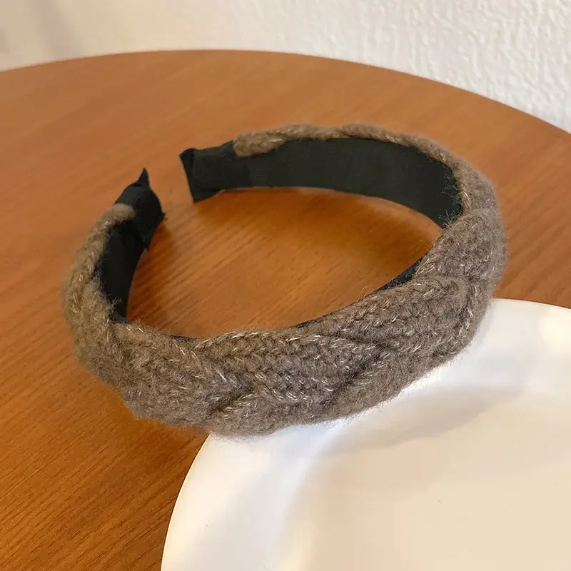 All-Matching Knitted Wool Twist Headbands for Women - Image 3