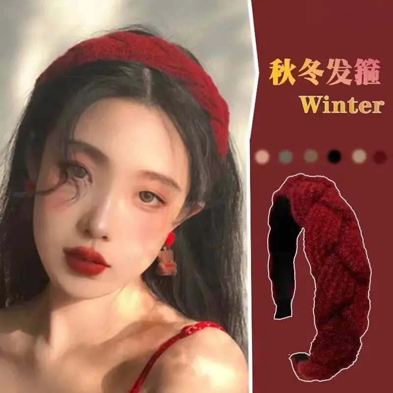 All-Matching Knitted Wool Twist Headbands for Women - Image 5