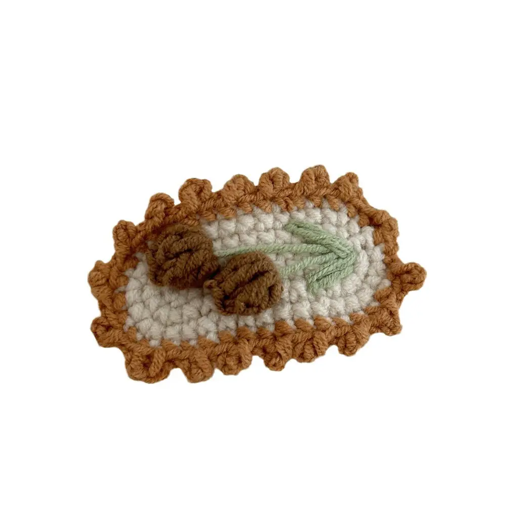 Cute Embroidered Hair Clip for Girls Autumn Winter