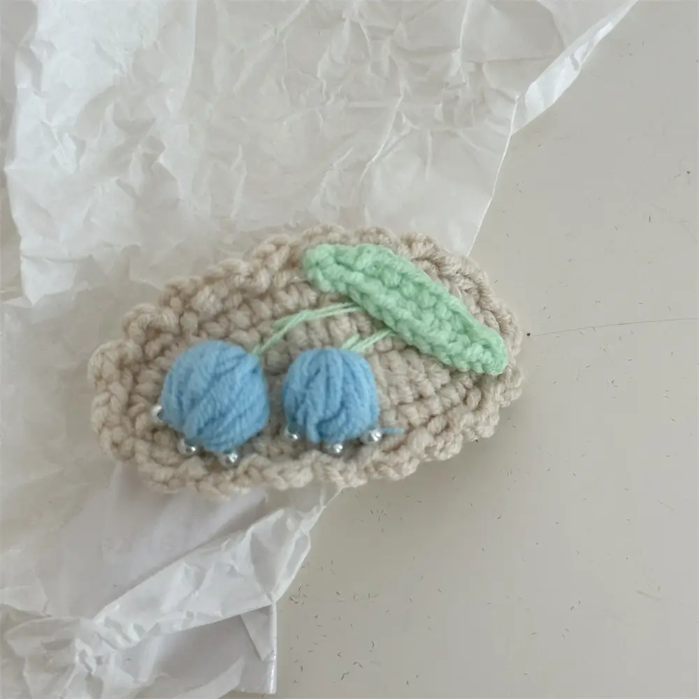 Cute Embroidered Hair Clip for Girls Autumn Winter — feature 7